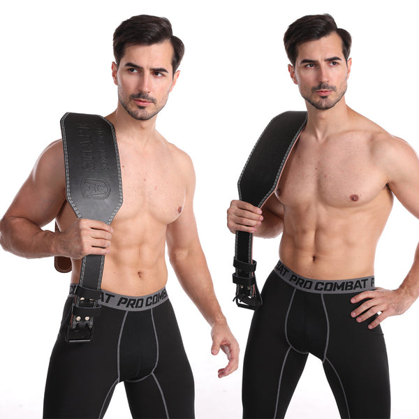 Cowhide Fitness Belt For Men And Women Weight Lifting